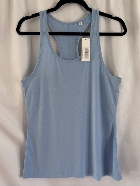 American Tall Tops - NWT American Tall Light Blue Women's Racerback Tank Top ~ Size Large Tall